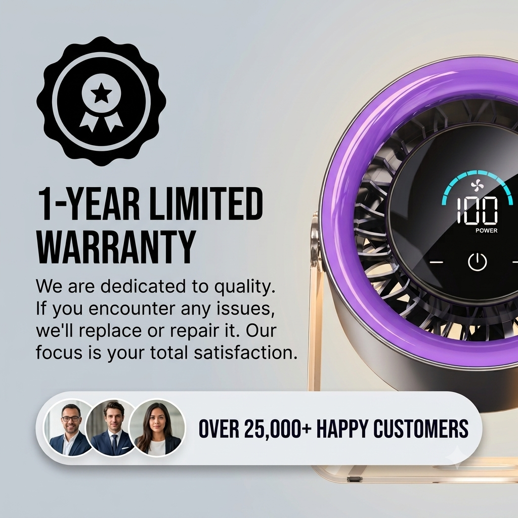 AirFlux Portable Desk Fan