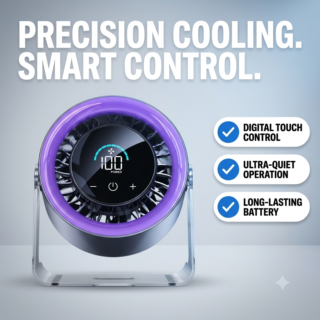 AirFlux Portable Desk Fan