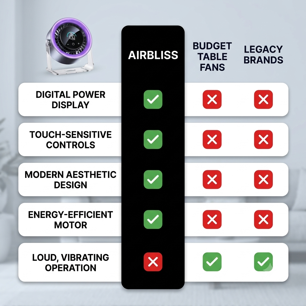 AirFlux Portable Desk Fan
